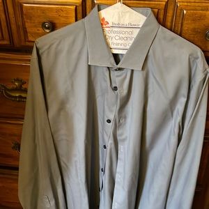Calibrate grey long sleeve button down size XL